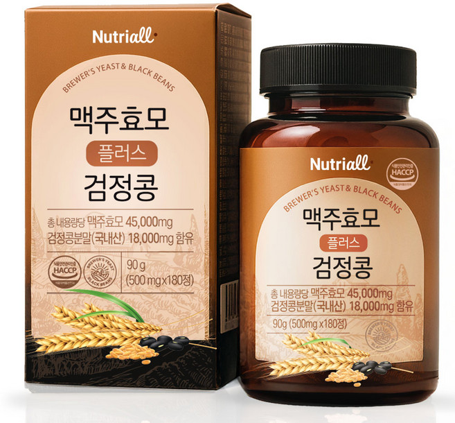 독일 맥주효모 비오틴 식약청인증 HACCP 6개월분, 1개, 180정