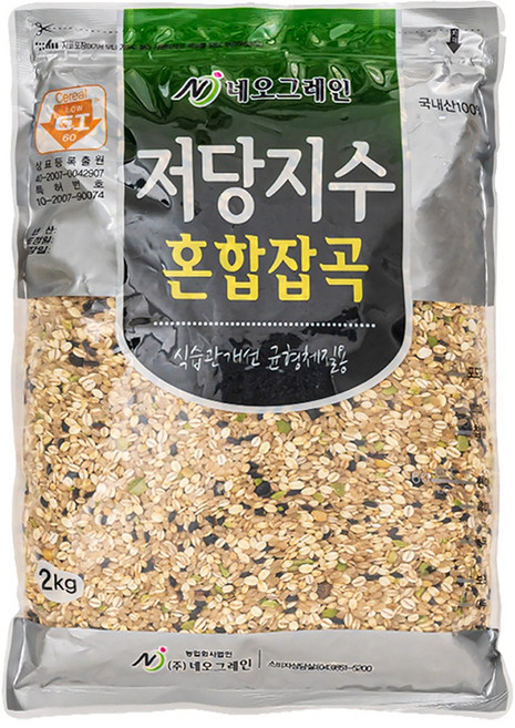 저당 잡곡 — 네오팜 저당지수 혼합잡곡 식습관개선 균형체질용, 2kg, 1개