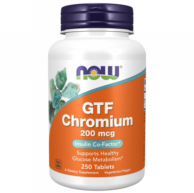 크롬 영양제 — 나우푸드 GTF-크롬 200mcg 타블렛, 1개, 250정