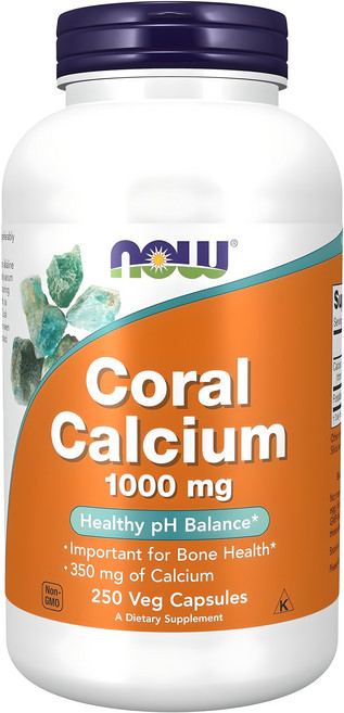 해조칼슘 — 나우푸드 코랄 칼슘 1000mg 베지 캡슐, 250정, 1개
