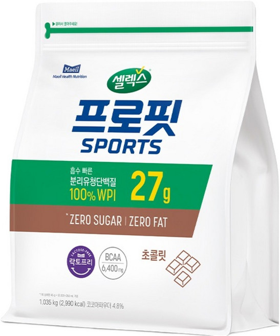 프로틴 파우더 WPI — 셀렉스 프로핏 스포츠 초콜릿 프로틴 파우더, 1.035kg, 1개