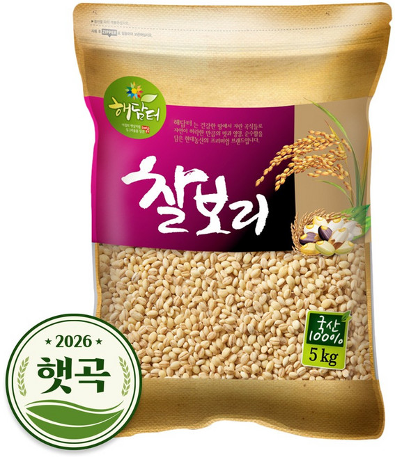현대농산 국산 찰보리, 5kg, 1개