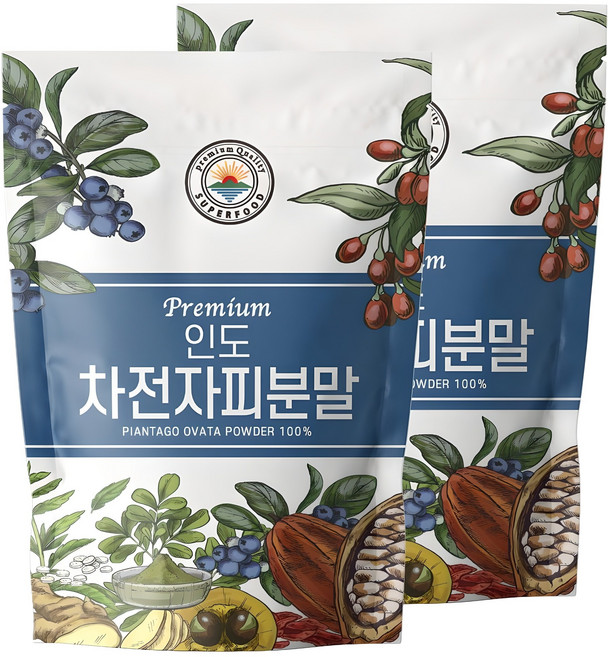 차전자피 분말 — 해나식품 인도 차전자피분말, 500g, 2개