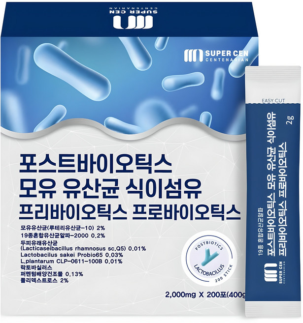슈퍼쎈 포스트바이오틱스 모유 유산균 식이섬유, 400g, 1개